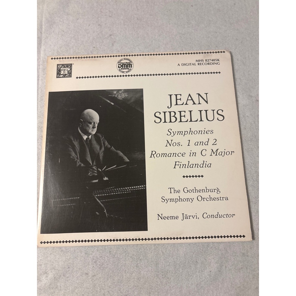 Musical Heritage Society Sibelius Symphonies 1 & 2 Jarvi 2-LP Vinyl MHS 827405K